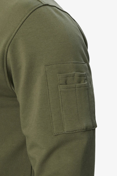 aeronautica militare Felpa Full Zip ISMA Verde Uomo, foto 3