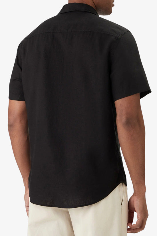  Camicia Maniche Corte In Misto Lino-calvin klein jeans-Nero-Special_-Lv04rf120g ub1-3  