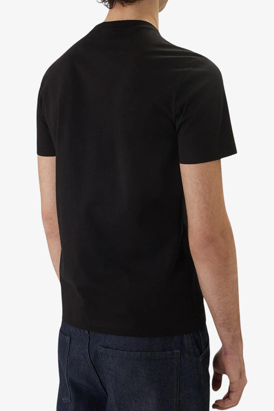 T-Shirt Maniche Corte Big Logo Metallizzato Core Identity-emporio armani ea7-Nero-Special_-7m001412 af22264 mc004-3  