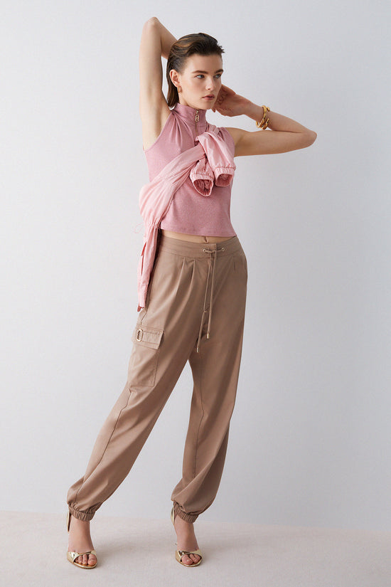  Pantaloni Cargo-liu jo-Marrone-Special_-Ta6154 ts922 61412-3  