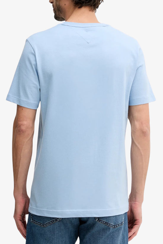  T-Shirt Maniche Corte Logo Bandierina Ricamato-tommy hilfiger-Blu-Special_-Mw0mw39995 csr-3  