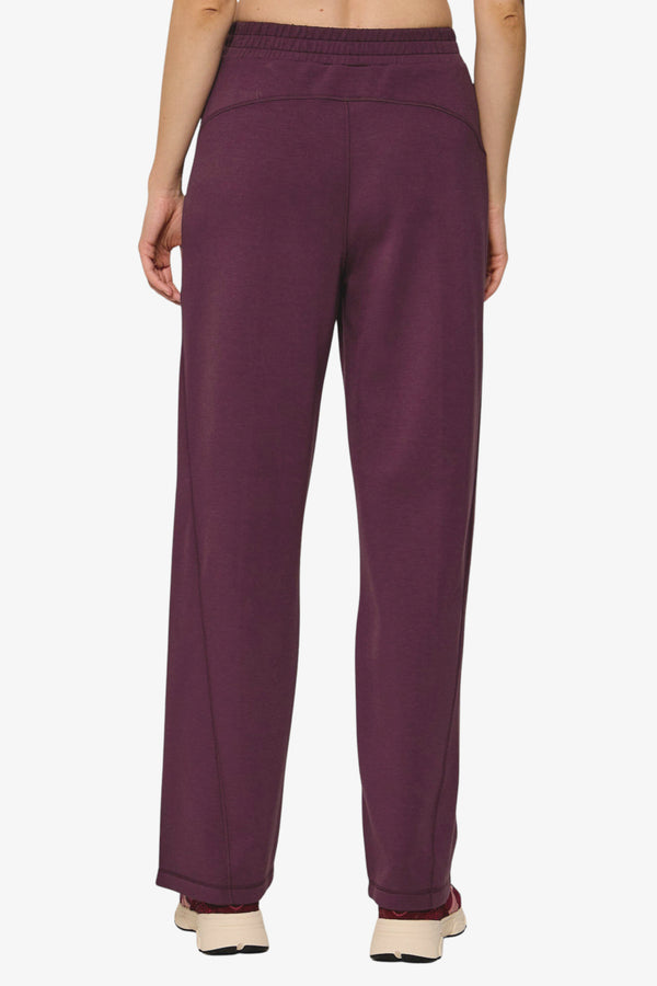 liu jo Pantaloni Scuba Logo Con Applicazioni Rosso Donna, foto 3