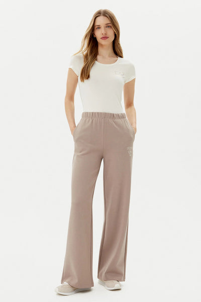emporio armani ea7 T-Shirt Maniche Corte Evolution Stretch Bianco Donna, foto 3