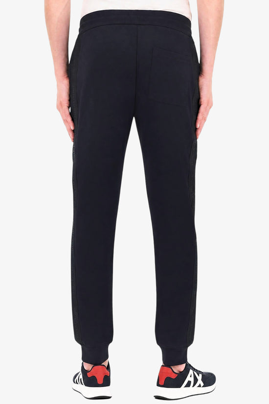  Pantaloni In Jersey Di Cotone Stretch Con Bande Logo-armani exchange-Blu-Special_-Xm003145 af13047 ub101-3  