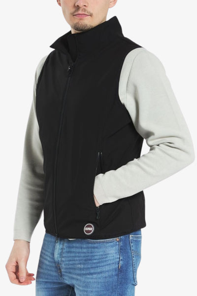 colmar Gilet Full Zip In Softshell Traspirante Nero Uomo, foto 3