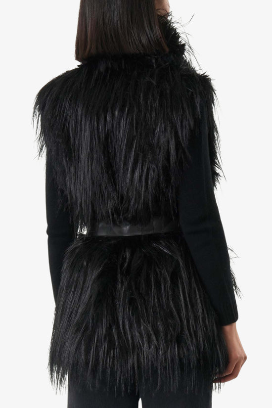  Gilet Eco Pelliccia-pinko-Nero-Donna-106044 a2z0 z99-3  