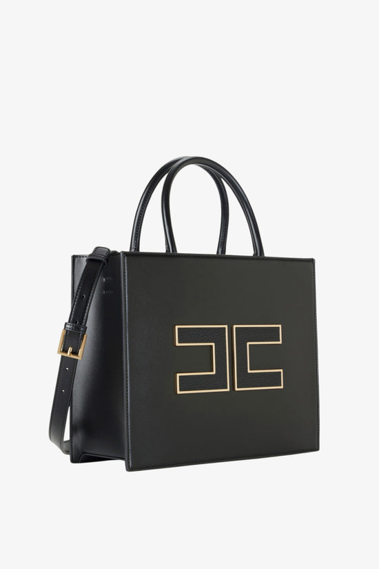 Borsa A Tracolla Con Logo-elisabetta franchi-Nero-Donna-Bs32a56e2 110-3  