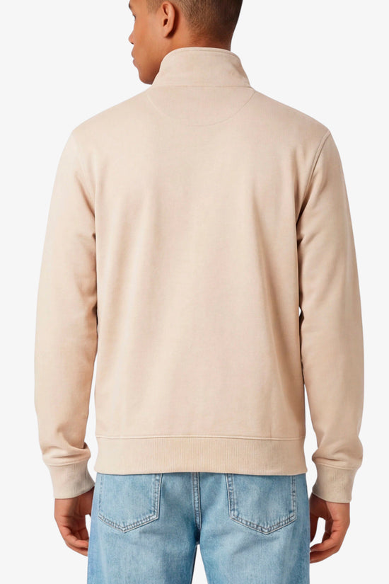  Felpa Full Zip Logo Piccolo Ricamato-champion-Beige-Special_-222167 ms041-3  