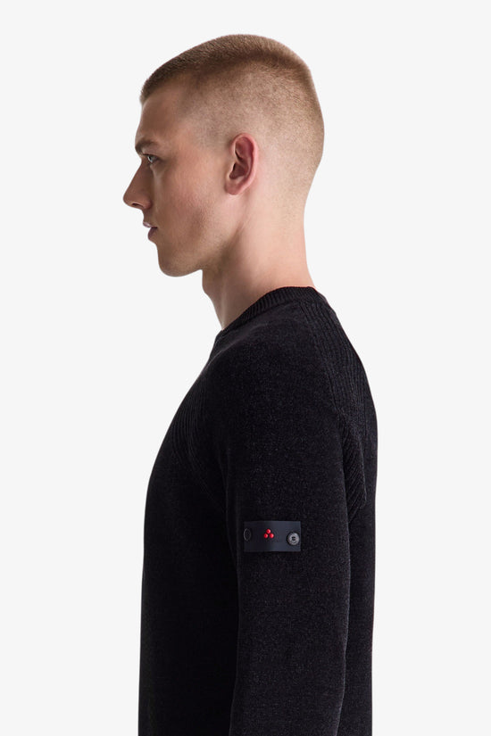  Maglione Girocollo In Ciniglia Rasata Sironi 01-peuterey-Nero-Special_-Peu5623 99011970 777-3  