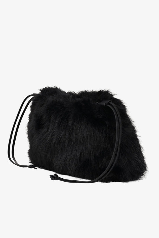  Borsa Maxi Clutch Con Tracolla Aspen In Eco Pelliccia-pinko-Nero-Donna-105909 a2vz z99q-3  