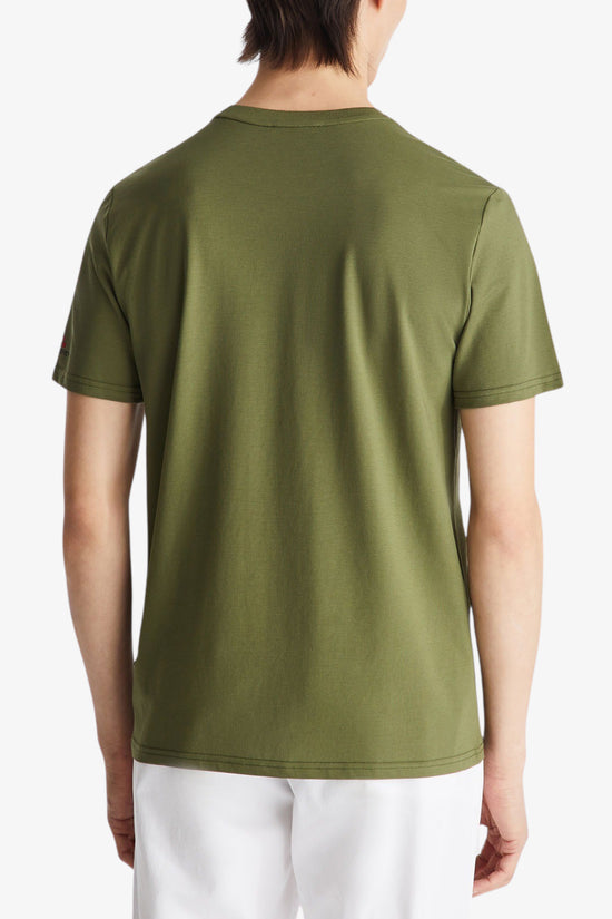  T-Shirt Maniche Corte In Piquet Stretch Di Cotone E Seta Zole 02-peuterey-Verde-Special_-Peu5470 99012182 471-3  