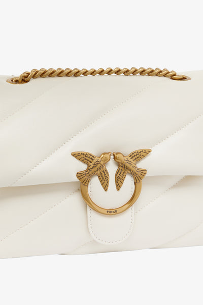 pinko Borsa A Tracolla Classic Love Bag Puff Maxi Quilt Bianco Donna, foto 3