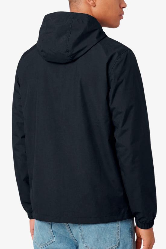  Giacca A Vento Full Zip Con Cappuccio Logo Piccolo-champion-Nero-Special_-222272 kk001-3  