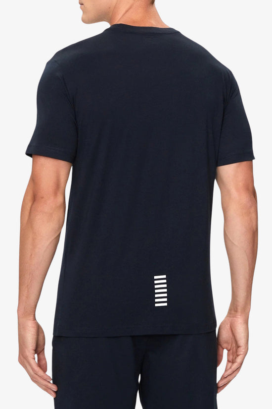  T-Shirt Maniche Corte In Cotone Pima Core Identity-emporio armani ea7-Blu-Special_-8npt25 pjvpz 1562-3  