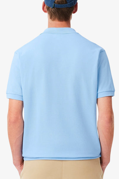 lacoste Polo Maniche Corte Classic In Piqué L.12.12 Original Blu Uomo, foto 3