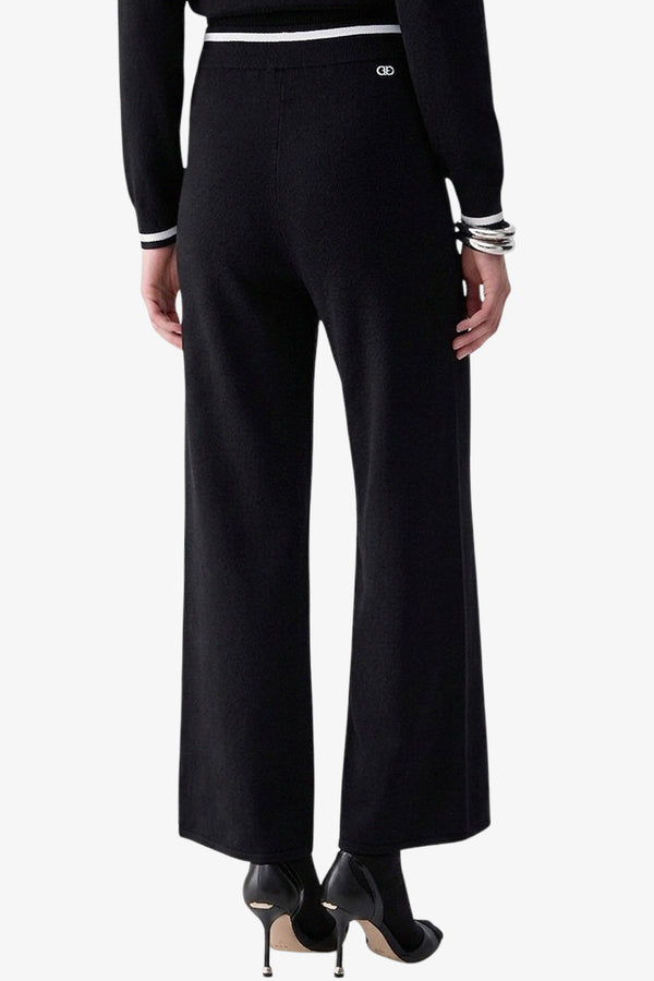 liu jo Pantaloni In Maglia Nero Donna, foto 3