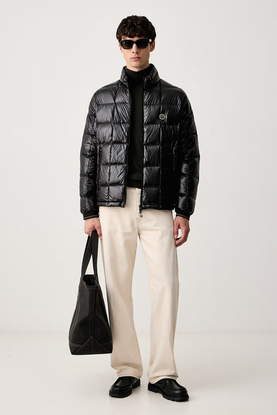 Piumino Full Zip Trapuntato Lucido-armani exchange-Nero-Special_-Xm003474 af23755 uc001-3  