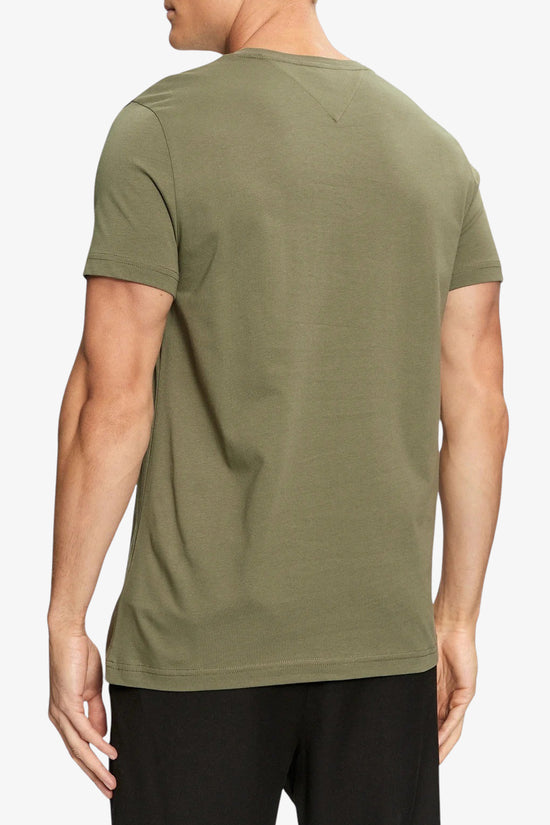  T-Shirt Maniche Corte Grande Logo Ricamato-tommy hilfiger-Verde-Special_-Mw0mw11797 pli-3  
