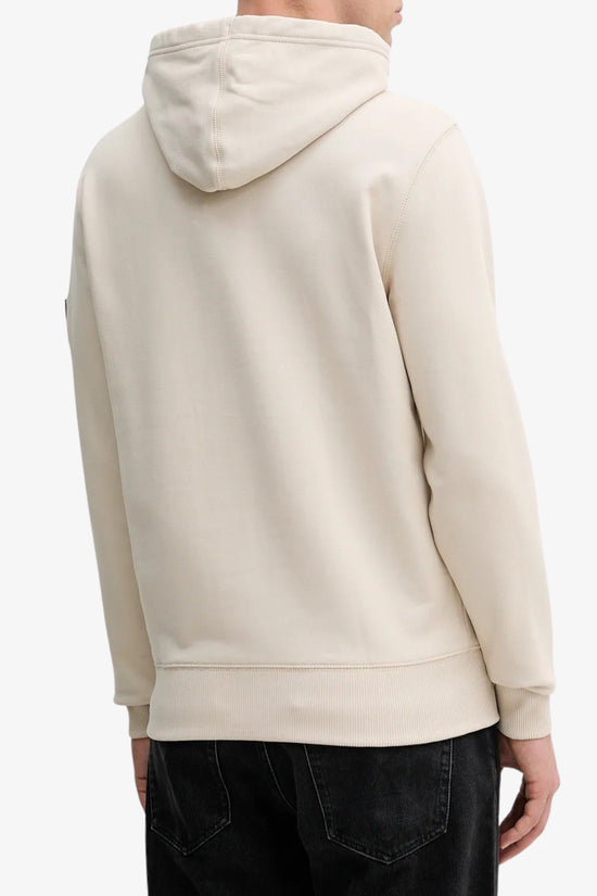  Felpa Con Cappuccio Patch Logo-calvin klein jeans-Beige-Uomo-J30j323430 pdv-3  