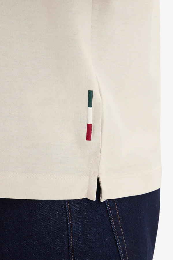 aeronautica militare Polo Maniche Corte Frecce Tricolori In Jersey Beige Uomo, foto 3