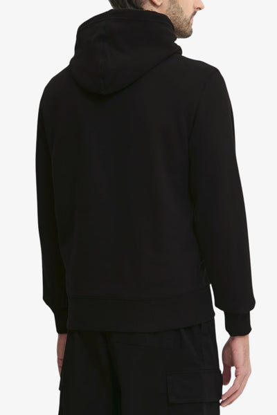 calvin klein jeans Felpa Con Cappuccio Stemma Logo Nero Uomo, foto 3