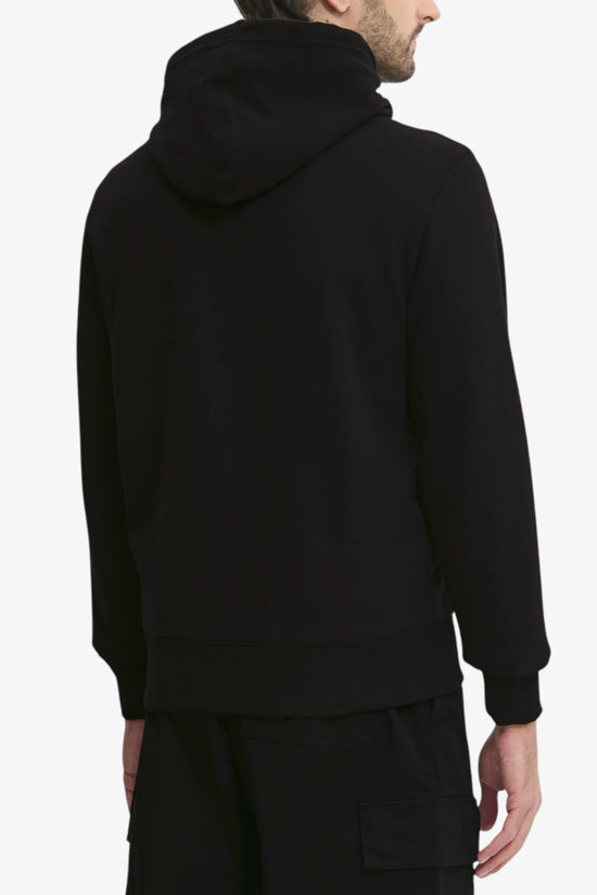 Felpa Con Cappuccio Stemma Logo-calvin klein jeans-Nero-Uomo-J30j327113 beh-3  