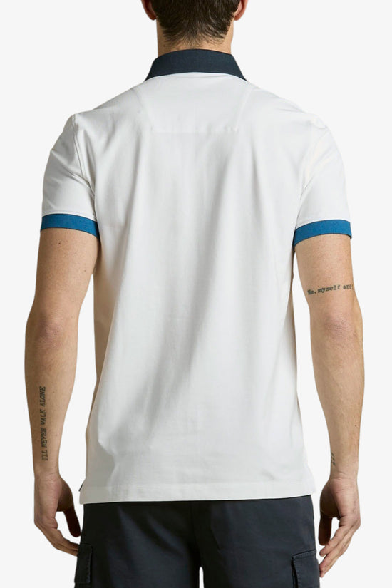 Polo Maniche Corte Con Ricamo Frecce Tricolori E Colletto A Contrasto-aeronautica militare-Bianco-Special_-261po1908up00191 73062-3  