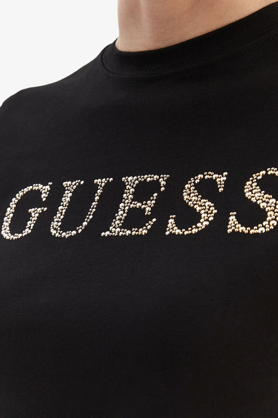  T-Shirt Maniche Corte Logo Borchiette Octavia-guess-Nero-Special_-V6ri20j1314 jblk-3  