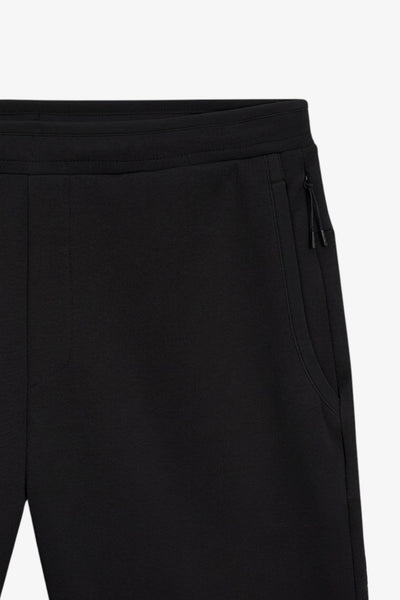 boss Shorts In Misto Cotone Con Grafico Riflettente Nero Uomo, foto 3