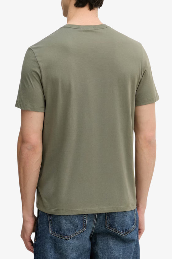  T-Shirt Maniche Corte Logo Monogramma-calvin klein jeans-Verde-Special_-Lv04rf278g ldy-3  