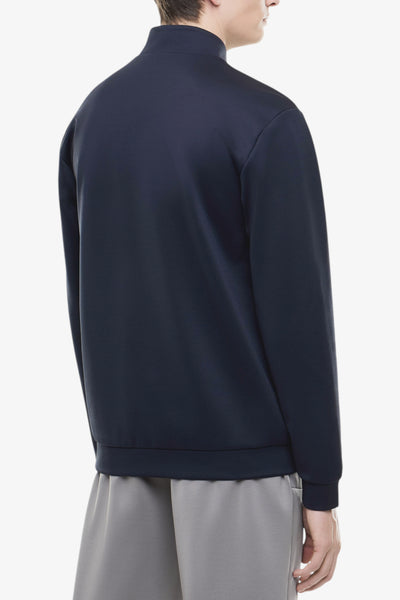 emporio armani ea7 Felpa Full Zip Lux Identity In Jersey Elasticizzato Blu Uomo, foto 3