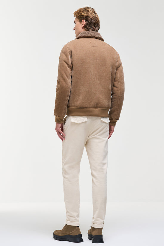  Giacca Full Zip In Velluto A Coste Con Dettagli In Eco-Shearling-colmar-Beige-Special_-11000010 1jq 636-3  