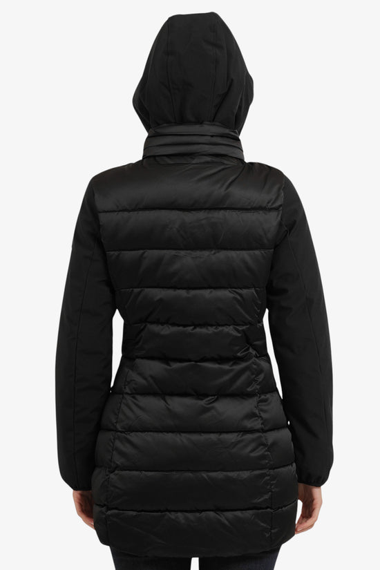  Piumino Full Zip Con Cappuccio Removibile E Maniche In Soft Shell-yes zee-Nero-Special_-O045/m500 0801-3  