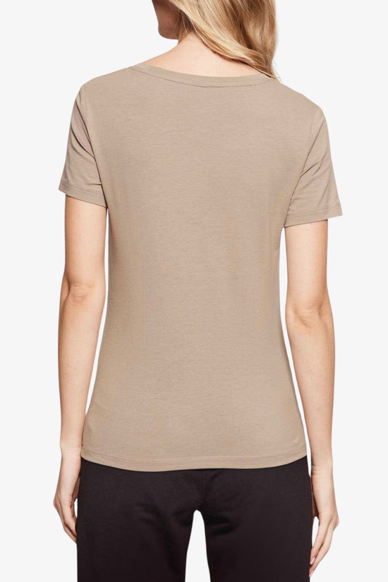  T-Shirt Maniche Corte Big Logo Series Con Strass-emporio armani ea7-Beige-Special_-7w000536 af10373 u6167-3  