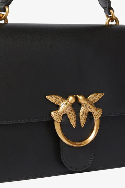 pinko Borsa A Mano Media Con Tracolla Love Bag Top Handle Nero Donna, foto 3