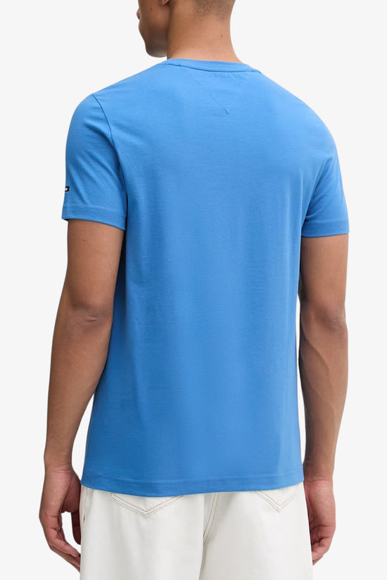  T-Shirt Maniche Corte Grande Logo Ricamato-tommy hilfiger-Blu-Special_-Mw0mw11797 c4u-3  