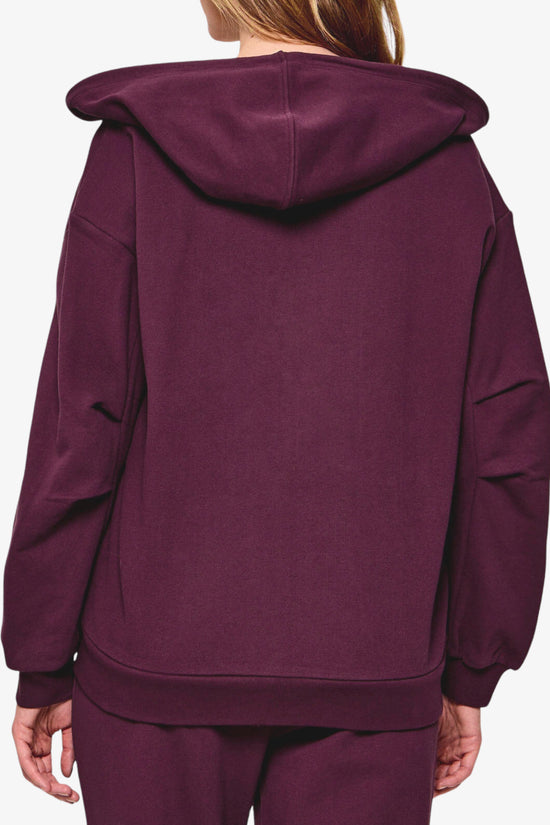  Felpa Full Zip Con Cappuccio Logo Con Strass-liu jo-Rosso-Special_-Tf6069 fs091 91718-3  
