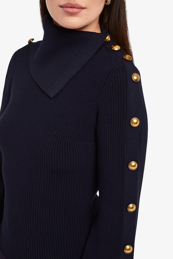  Maglione Con Bottoni Gioiello-elisabetta franchi-Blu-Special_-Mk03s66e2 h88-3  