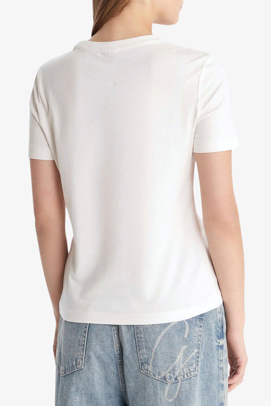  T-Shirt Maniche Corte Logo Stampato Con Strass Anita-guess-Bianco-Special_-V6ri15j1314 g018-3  