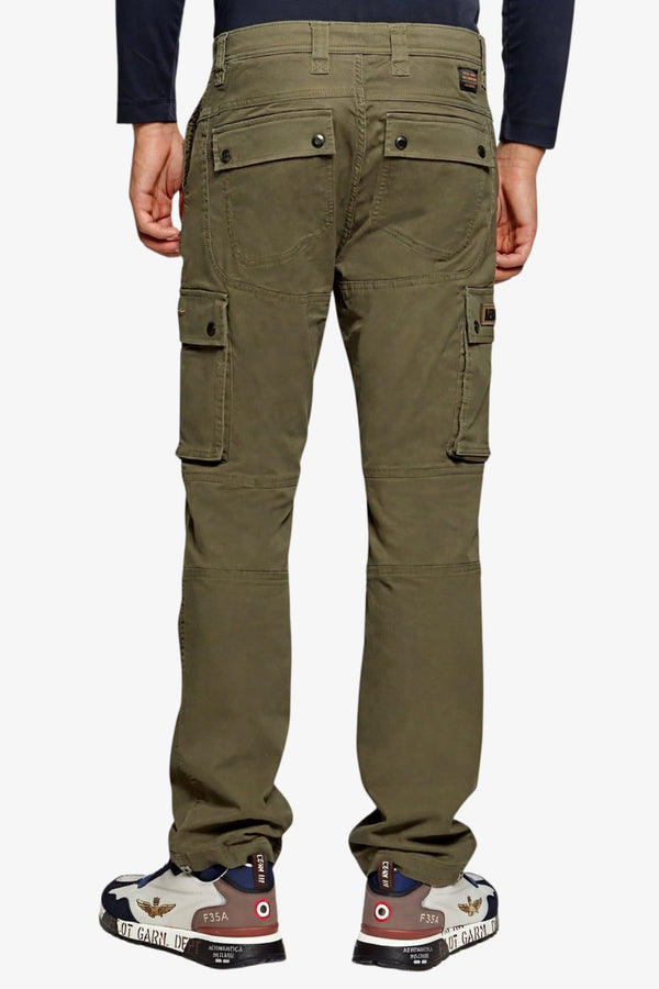 aeronautica militare Pantaloni Cargo Verde Uomo, foto 3