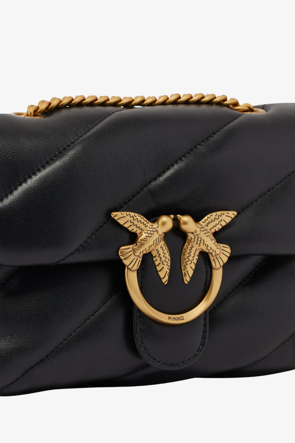 pinko Borsa A Tracolla Mini Love Bag Puff Maxi Quilt Nero Donna, foto 3