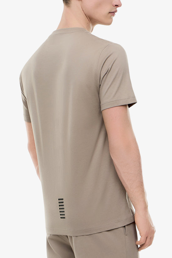  T-Shirt Maniche Corte Elasticizzata In Cotone Pima Core Identity-emporio armani ea7-Beige-Special_-8npt26 pjvqz u6167-3  