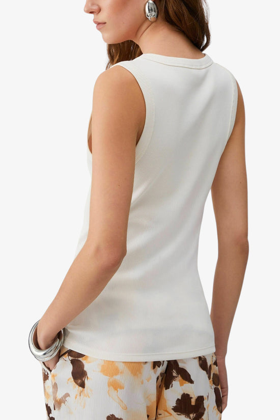  Canotta A Costine Logo Piccolo Ricamato-liu jo-Bianco-Special_-Ta6097 j4822 10105-3  