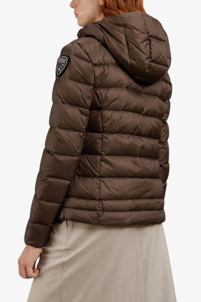 blauer Piumino Full Zip Con Cappuccio Charme Marrone Donna, foto 3