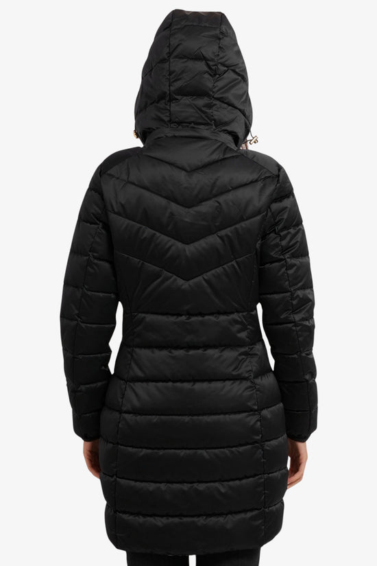  Piumino Full Zip Con Cappuccio-yes zee-Nero-Special_-O017/m500 0801-3  