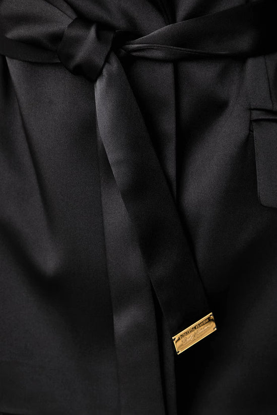  Giacca In Raso Stretch Con Cintura-elisabetta franchi-Nero-Special_-Gi27966e2 110-3  