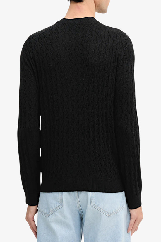  Maglione Girocollo In Misto Lana Logo AX All-Over-armani exchange-Nero-Special_-Xm000878 af11982 uc001-3  