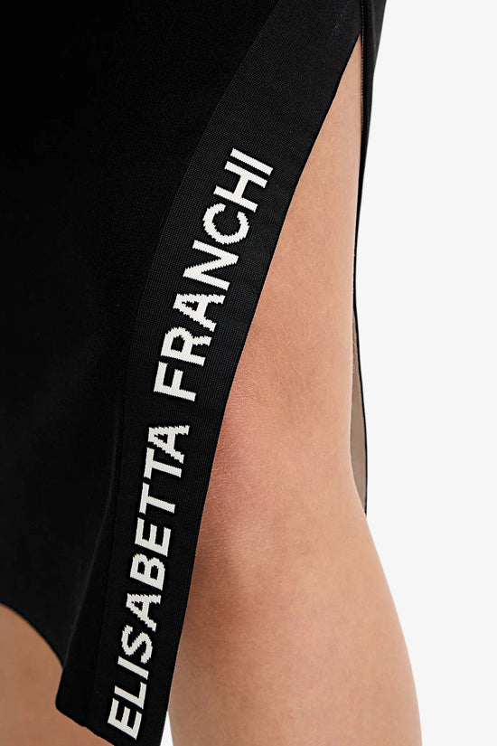  Vestito Con Bande Lucide-elisabetta franchi-Nero-Donna-Am03s56e2 ef3-4  