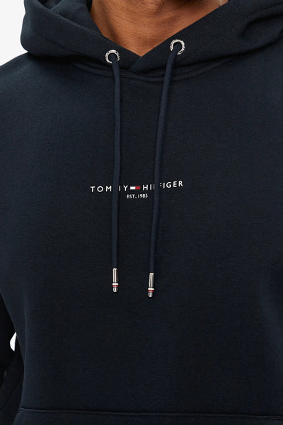 tommy hilfiger Felpa Con Cappuccio Signature Blu Uomo, foto 3