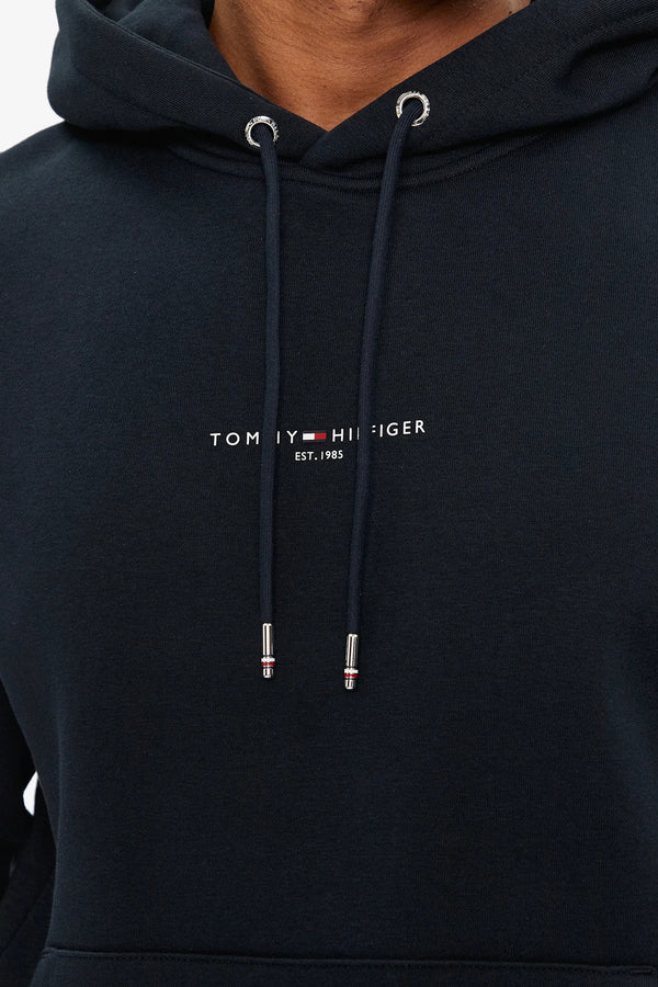 tommy hilfiger Felpa Con Cappuccio Signature Blu Uomo, foto 3